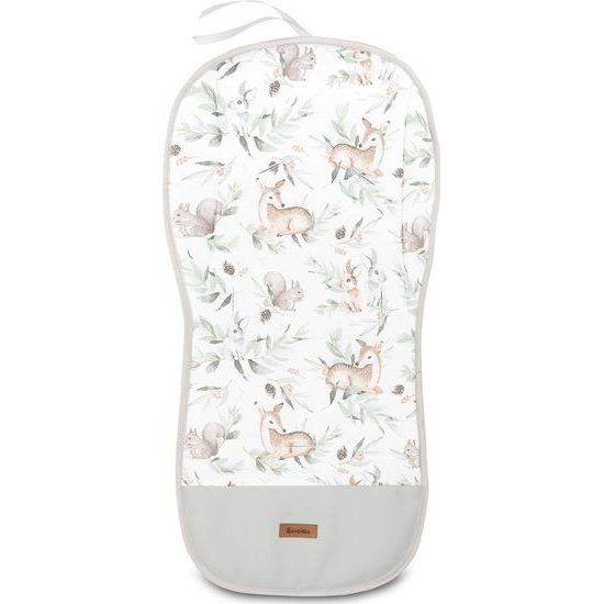 Podložka do kočárku Wafel srnky mátová