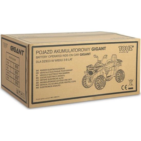 Dětská elektrická čtyřkolka Gigant - modrá