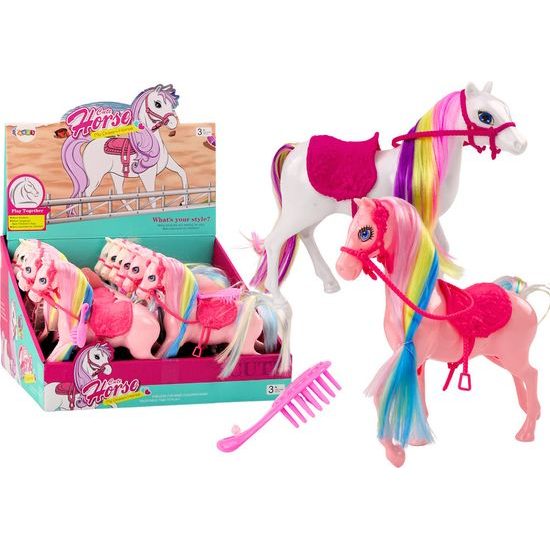 Figurka Kůň s barevnou hřívou