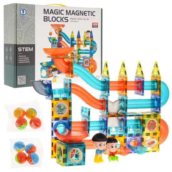 Doris magnetická stavebnice se skluzavkou Magic Magnetic 96 dílů