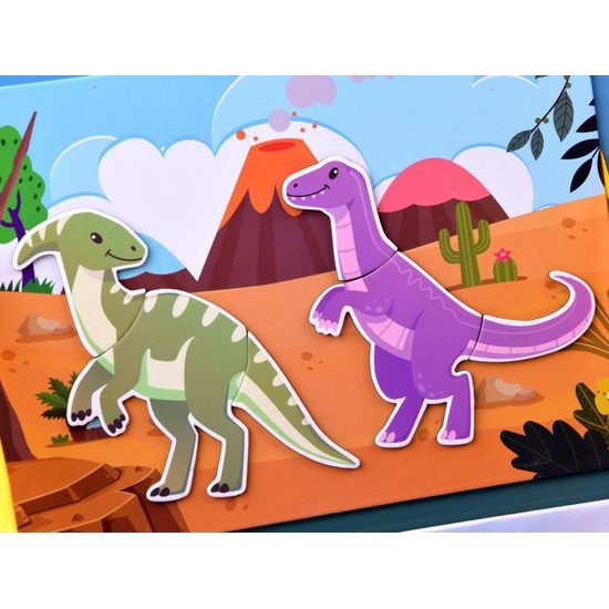 Magnetické puzzle dinosauři 36 dílků
