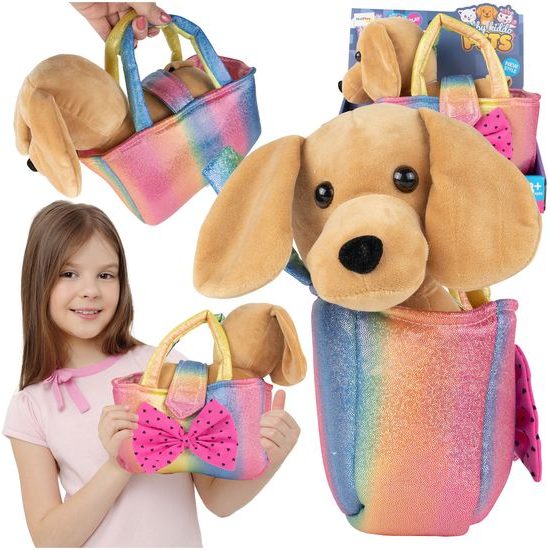 Plyšový pejsek v taštičce 24 cm Baby Kiddo