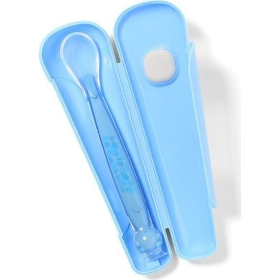 BABYONO Lžička silikonová s obalem 6 m+ 1ks