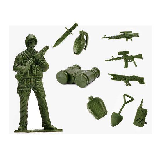 Velká sada plastových vojáčků s příslušenstvím Soldier Playset 300 kusů