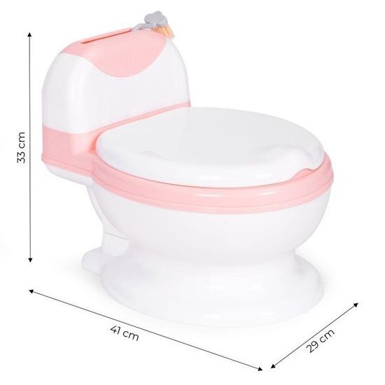 Ecotoys dětský nočník růžovo-bílý