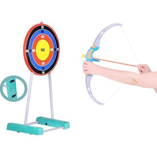 Dětský luk Archery Game se 3 šípy, terčem a stojanem