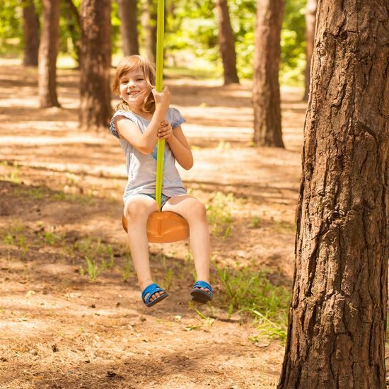 Dětská kulatá houpačka King Sport - oranžová