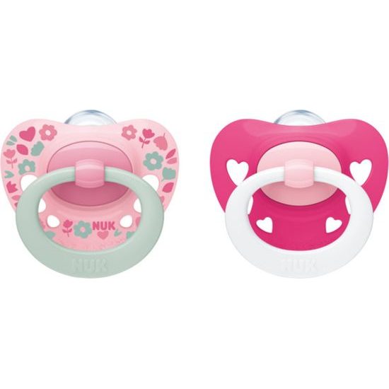 Nuk Dudlík silikonový Signature, 0-6m, 2ks