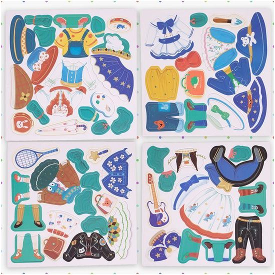 Magnetická ukládačka oblečení pro modelku Fashion Girl