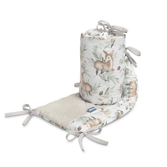Ochranný mantinel do postýlky plyš Karo srnky