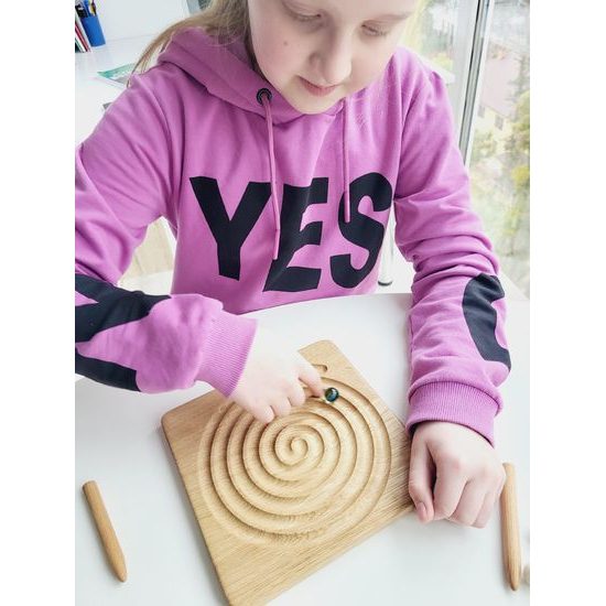 Grafomotorická deska - malá verze - varianta nature/labyrinth