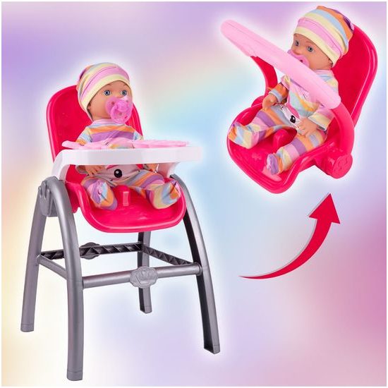 Panenka Sweet Doll 30 cm s jídelní židličkou a dalším příslušenstvím