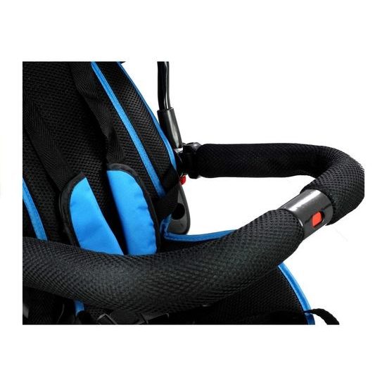 Majlo Toys multifunkční tříkolka s nafukovacími koly PRO500 modrá