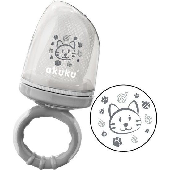 Plnící dudlík se síťkou Akuku šedá kočka