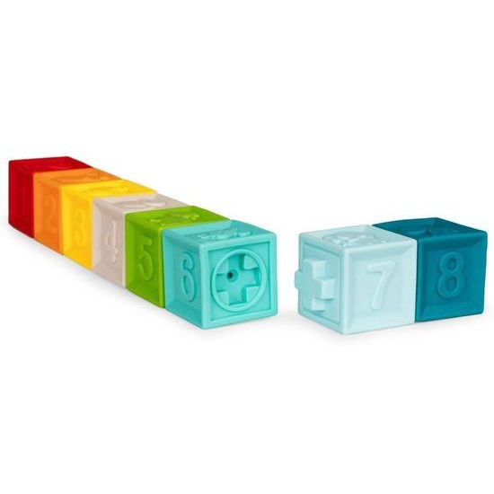 Haunger senzorické kostky pro nejmenší Textured Blocks 8 kusů