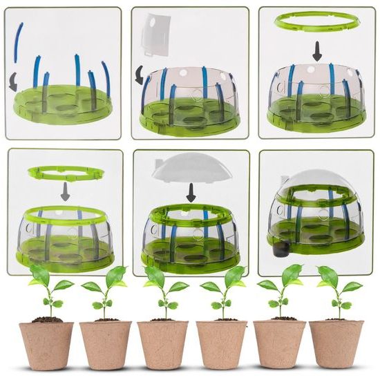 Sestava malý zahradník se skleníkem a osvětlením Sun Room