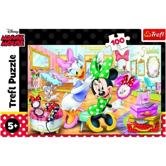 Puzzle Minnie Disney v salónu krásy 100 dílků