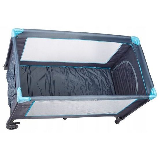 Ecotoys cestovní postýlka 610 černo-modrá