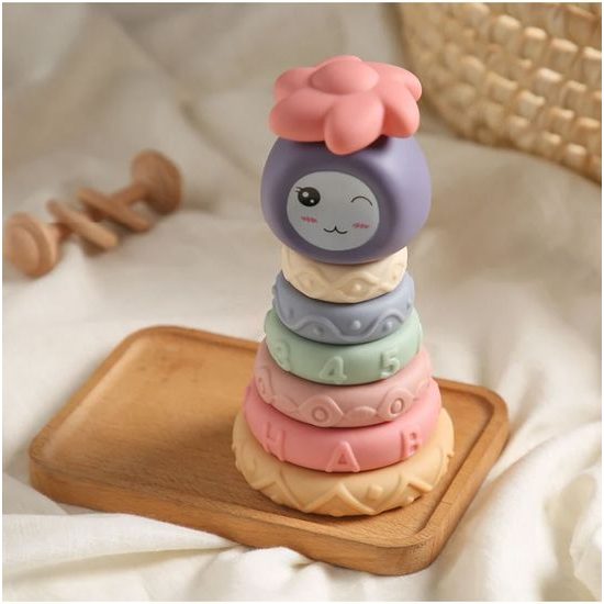 Senzorické kostky pro nejmenší Soft Jenga