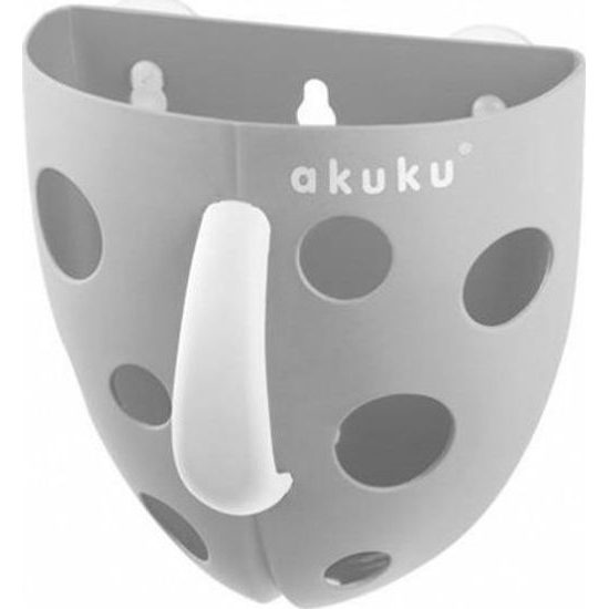 Plastový box na hračky do vany Akuku šedý