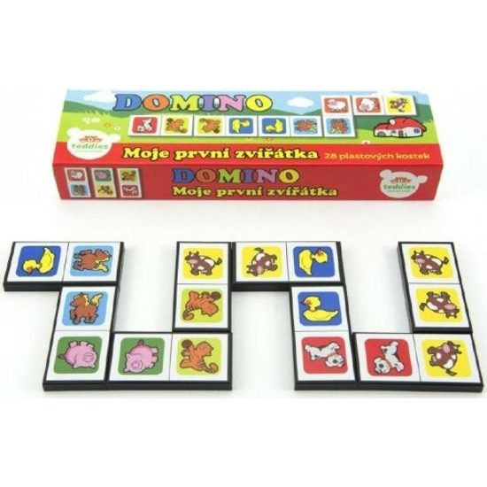 Domino - Moje první zvířátka 28ks - společenská hra