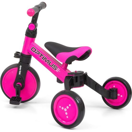 Dětská tříkolka 3v1 Milly Mally Optimus pink