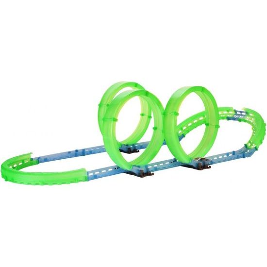 Svítící autodráha s autíčkem na baterie a dálkovým ovladačem Rapid World