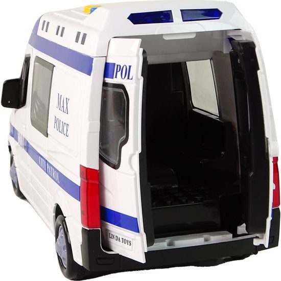 Policejní dodávka na setrvačník