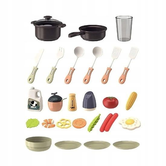 Doris dětská mini kuchyňka se zvuky a tekoucí vodou Fashion Kitchen - modrá