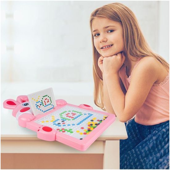 Magnetická tabulka Zajíček - růžová