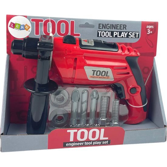 Vrtačka s příklepem pro malého kutila červená