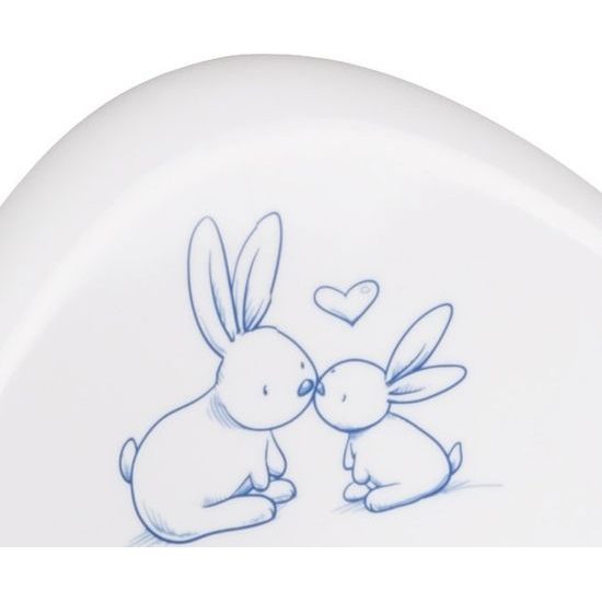 Hrající dětský nočník protiskluzový Bunny bílý