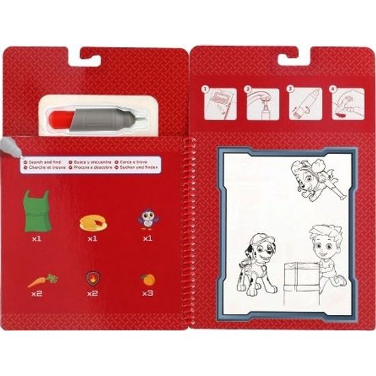 Kouzelné malování vodou - Tlapková patrola/Paw Patrol omalovánky + štětec