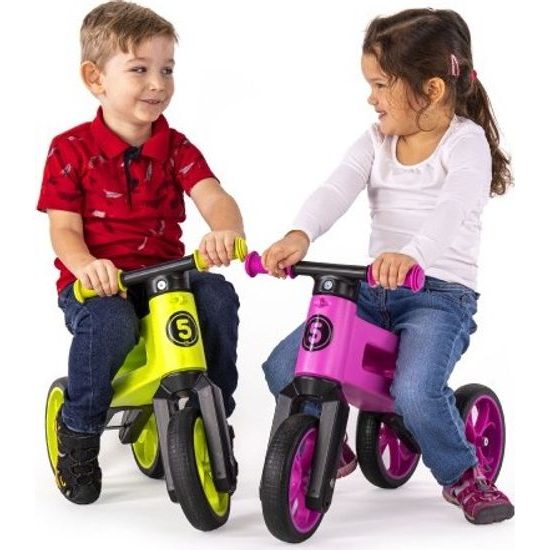 Odrážedlo FUNNY WHEELS Rider SuperSport zelené 2v1+popruh