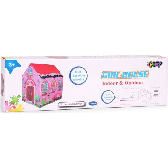 Ecotoys dětský stan Girl House