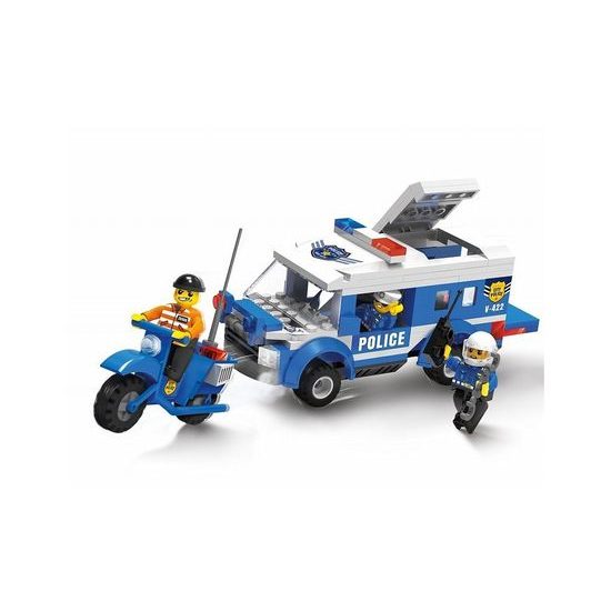 Blocki policejní auto a motorka 188 dílků