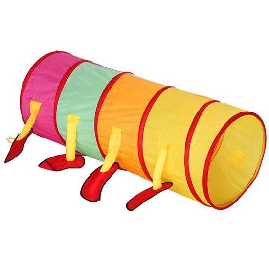 Majlo Toys dětský stan s tunelem Veselá stonožka