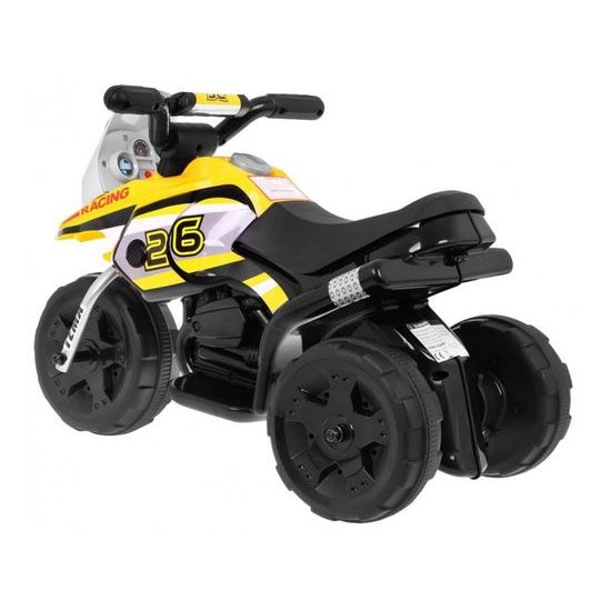 Majlo Toys dětská elektrická minitříkolka Sport Trike černo- žlutá