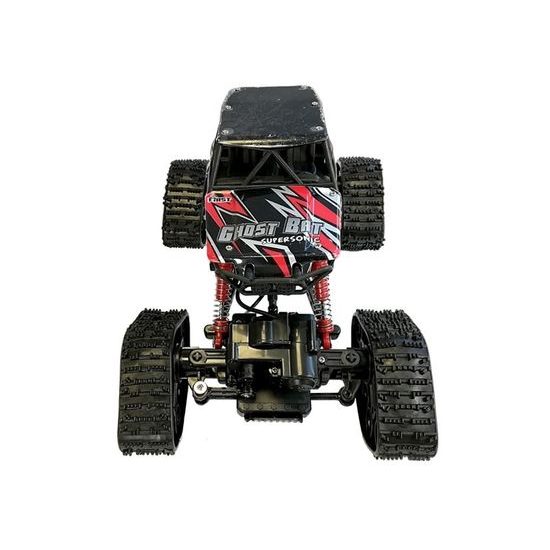 Auto na dálkové ovládání 4x4 s výměnnými koly Supersonic 1:18 černo-červené