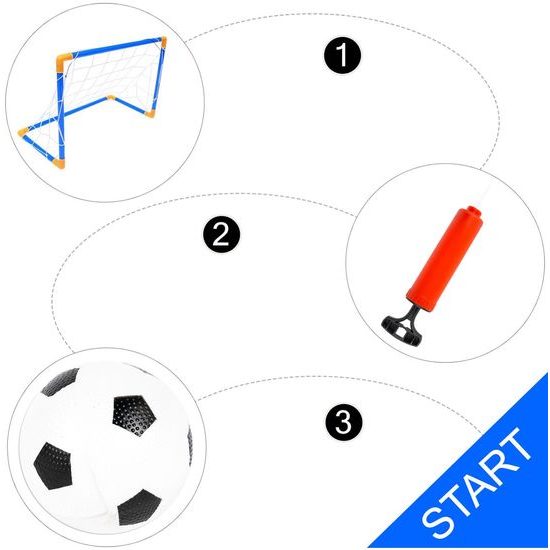 Fotbalová branka s míčem 62,5 x 50,5 cm