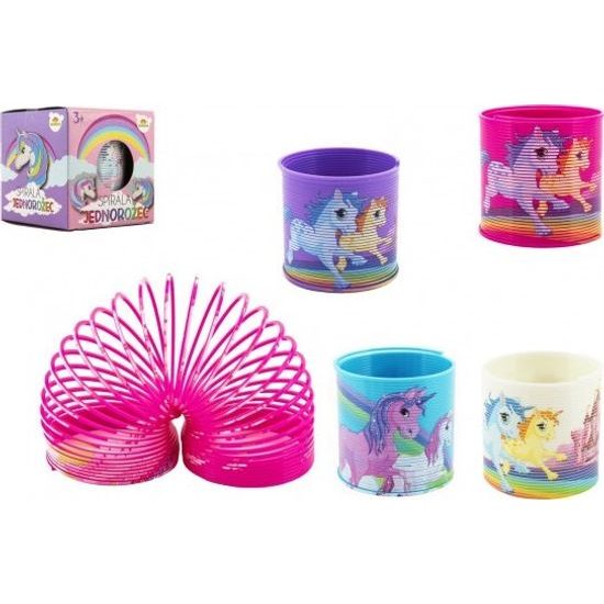 Spirála/ pružina jednorožec - mix 4 barvy