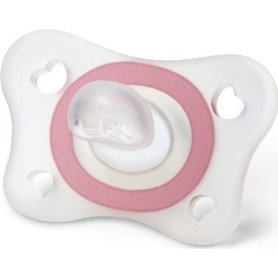 CHICCO Šidítko Physio Mini Soft celosilikonové 2-6m dívka 2 ks