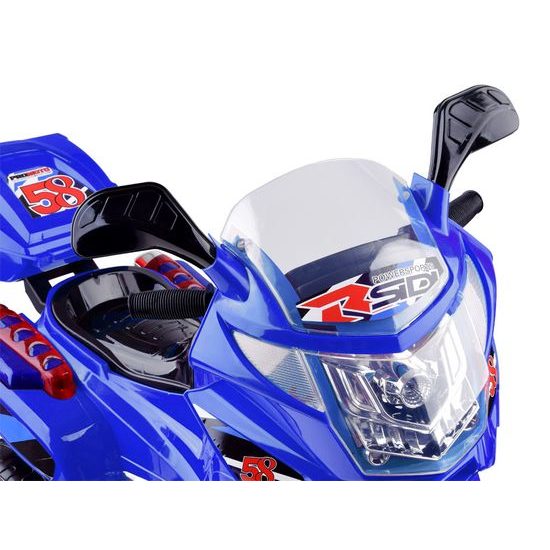 Dětská elektrická tříkolka Speed Star modrá