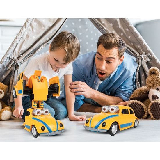 Robot transformer 2v1 Big Eyes Car v měřítku 1:24