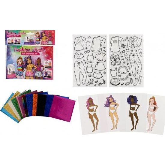 Kreativní sada - módní návrhářka kouzlení fóliovými obrázky