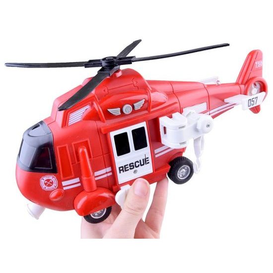 Interaktivní helikoptéra se světly a zvuky City Rescue 1:16
