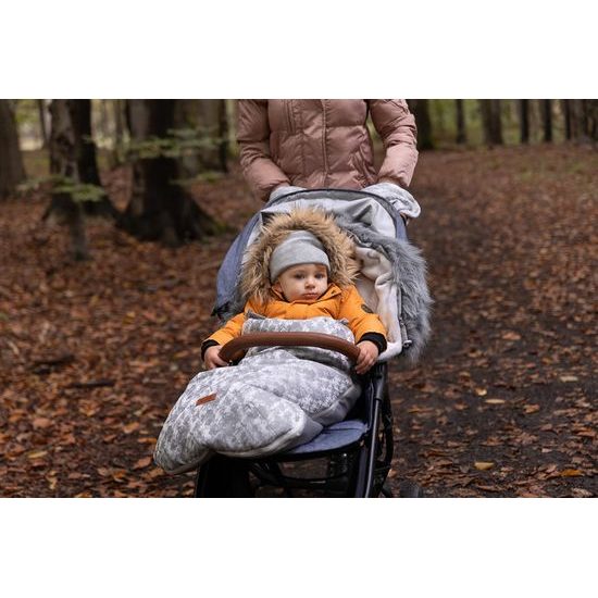 Zimní fusak do kočárku Olaf šedý