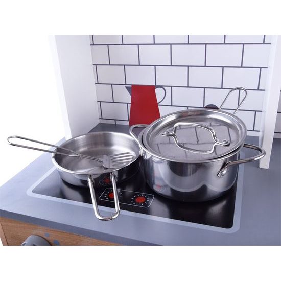 Dětská dřevěná kuchyňka s příslušenstvím Red Kitchen