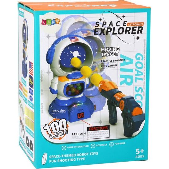 Arkádová hra střílení na astronauta