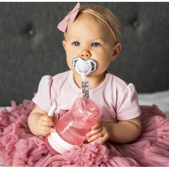 BabyOno Pásek na dudlík s klipsou - mix barev